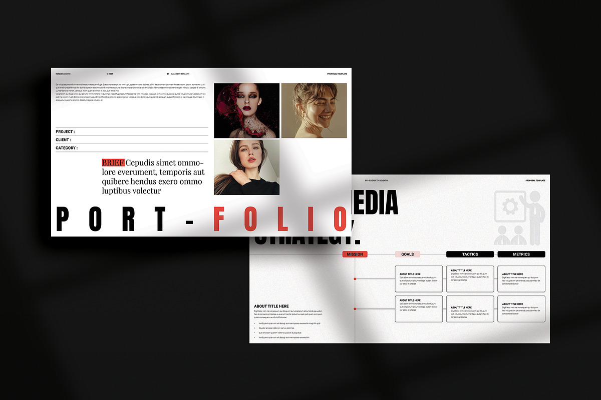 HUGE | Brand Proposal Template, a Presentation Template by TemplateFolio-Shop (Photo 9 of 11)