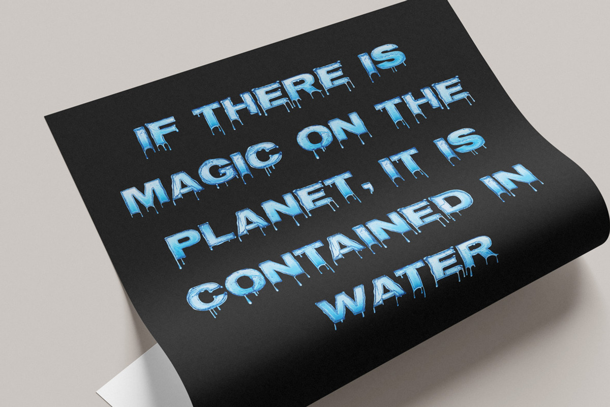 Water Font, a Handwritten Font by Handmadefont (Photo 9 of 10)