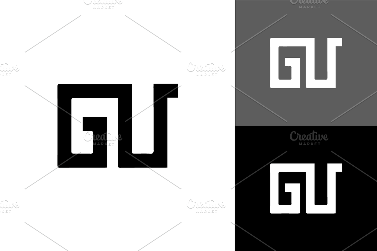 GU Logo Design Modern, a Branding & Logo Template by zaqilogo (Photo 2 of 2)