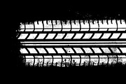 Tire Tracks With Grunge Effect, a Transportation Illustration by Black White Mouse Design (Thumbnail 4 of 4)