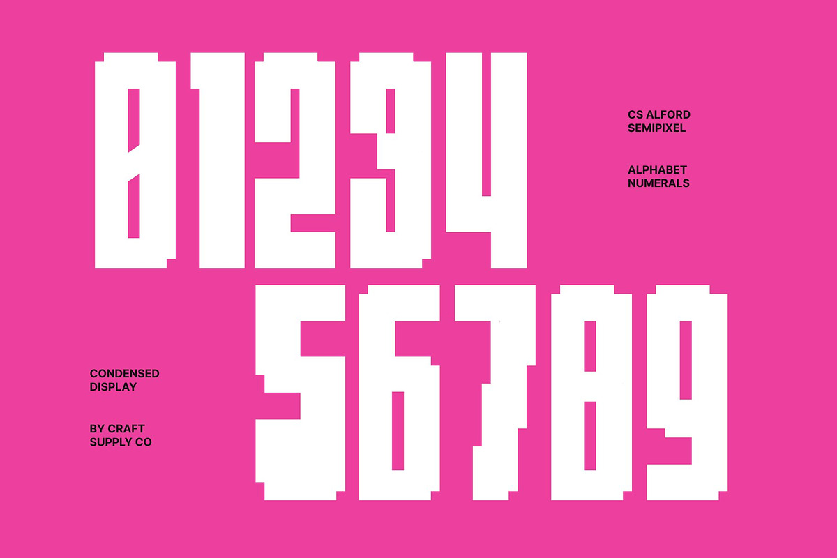 CS Alford Semipixel, a Sans Serif Font by Craft Supply Co. (Photo 6 of 8)