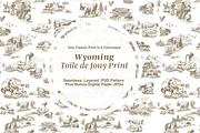 Wyoming Seamless Pattern Set, a Pattern Graphic by Hughes Studio (Thumbnail 1 of 7)