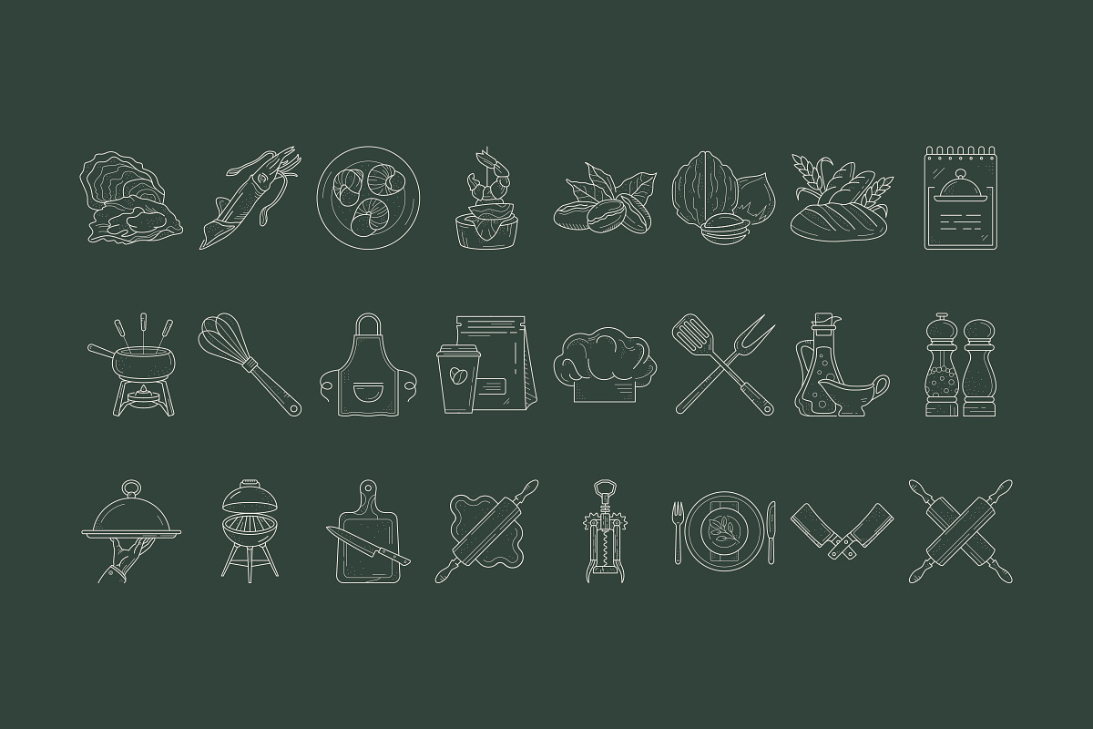 Food Logo Kit, a Branding & Logo Template by iStar Design (Photo 19 of 23)
