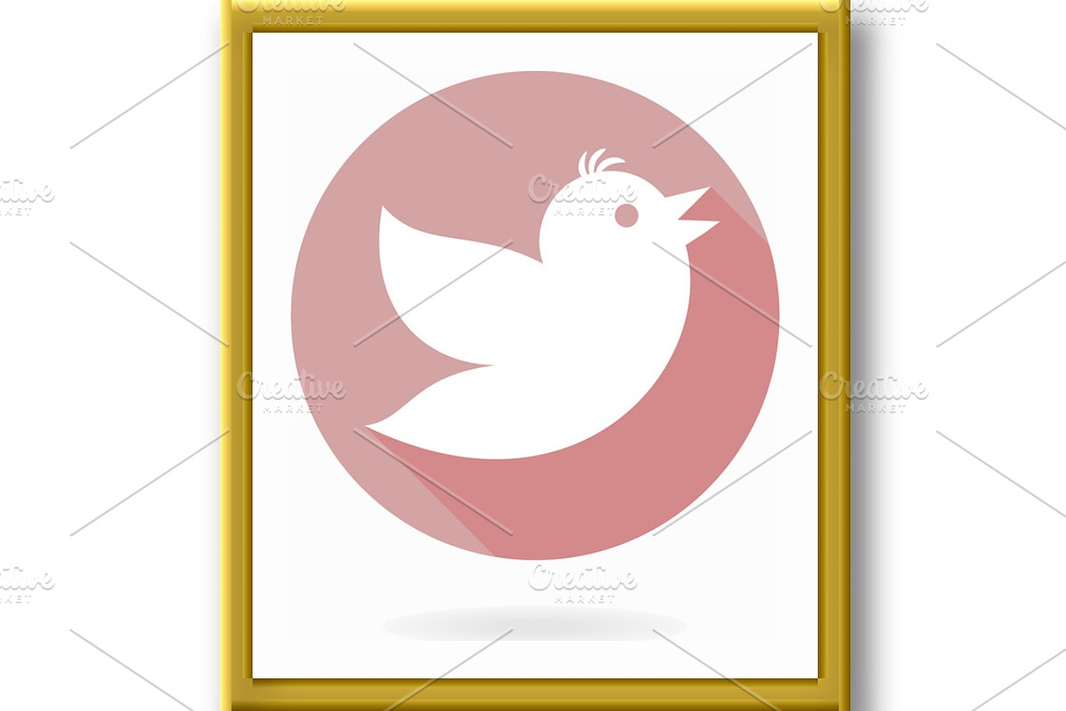 Modern Vector Icon With Flying Bird, an Icon by FineArtStudio (Photo 3 of 3)