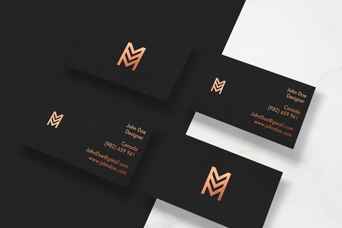 Elegant Business Card mockup, a Print Template by GraphicDash (Photo 4 of 5)