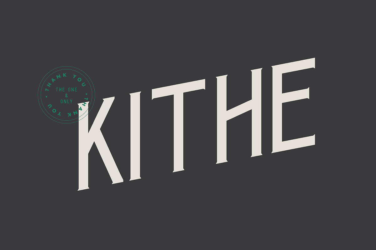 Kithe Typeface preview 6