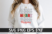Merry Merry Merry Christmas, a Decorative Illustration by SVGCuteShop (Thumbnail 2 of 2)