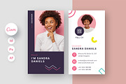 Resume Business Card Canva, a Business Card Template by artbart (Thumbnail 1 of 9)