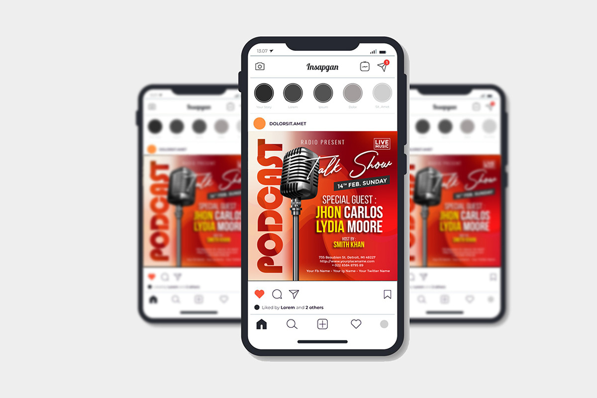 Podcast, a Flyer Template by imadeDesign (Photo 1 of 3)