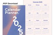 2025 Digital Calendar Planner, a Stationery Template by Glücklich Studio (Thumbnail 2 of 5)