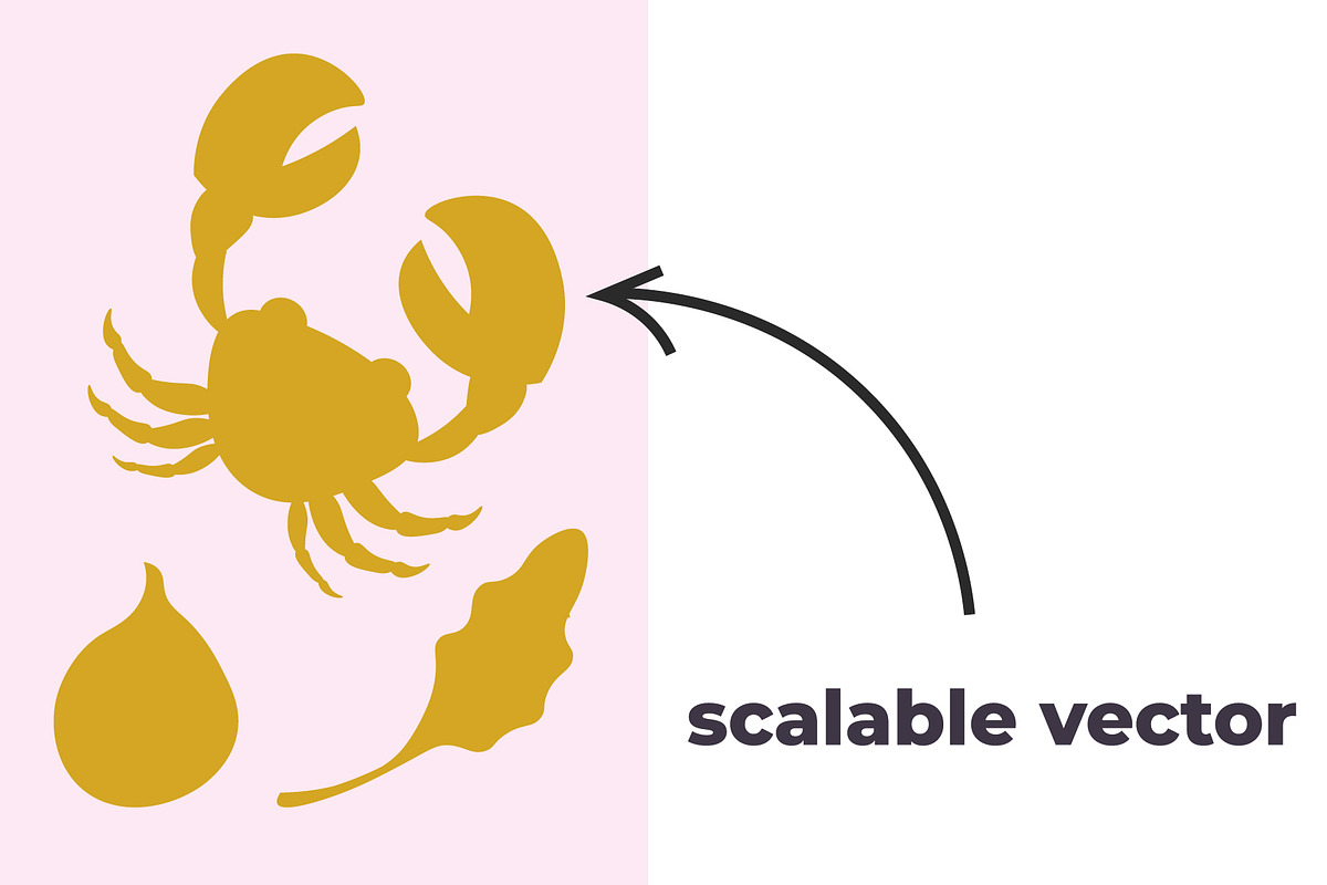 FOOD SHAPES SET (53 ELEMENTS), an Outline Icon by Bonfloret Studio (Photo 5 of 9)