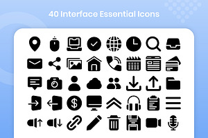 40 Interface Essential - Glyph