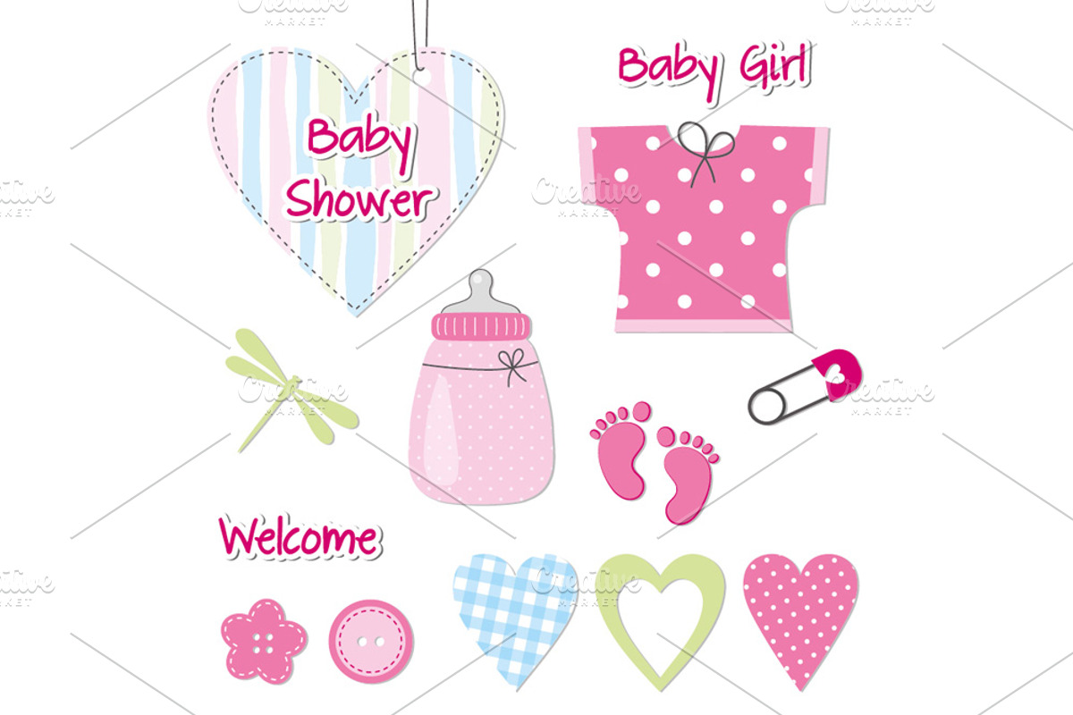 Baby scrapbook elements, a Decorative Illustration by Paper Cards (Photo 3 of 3)