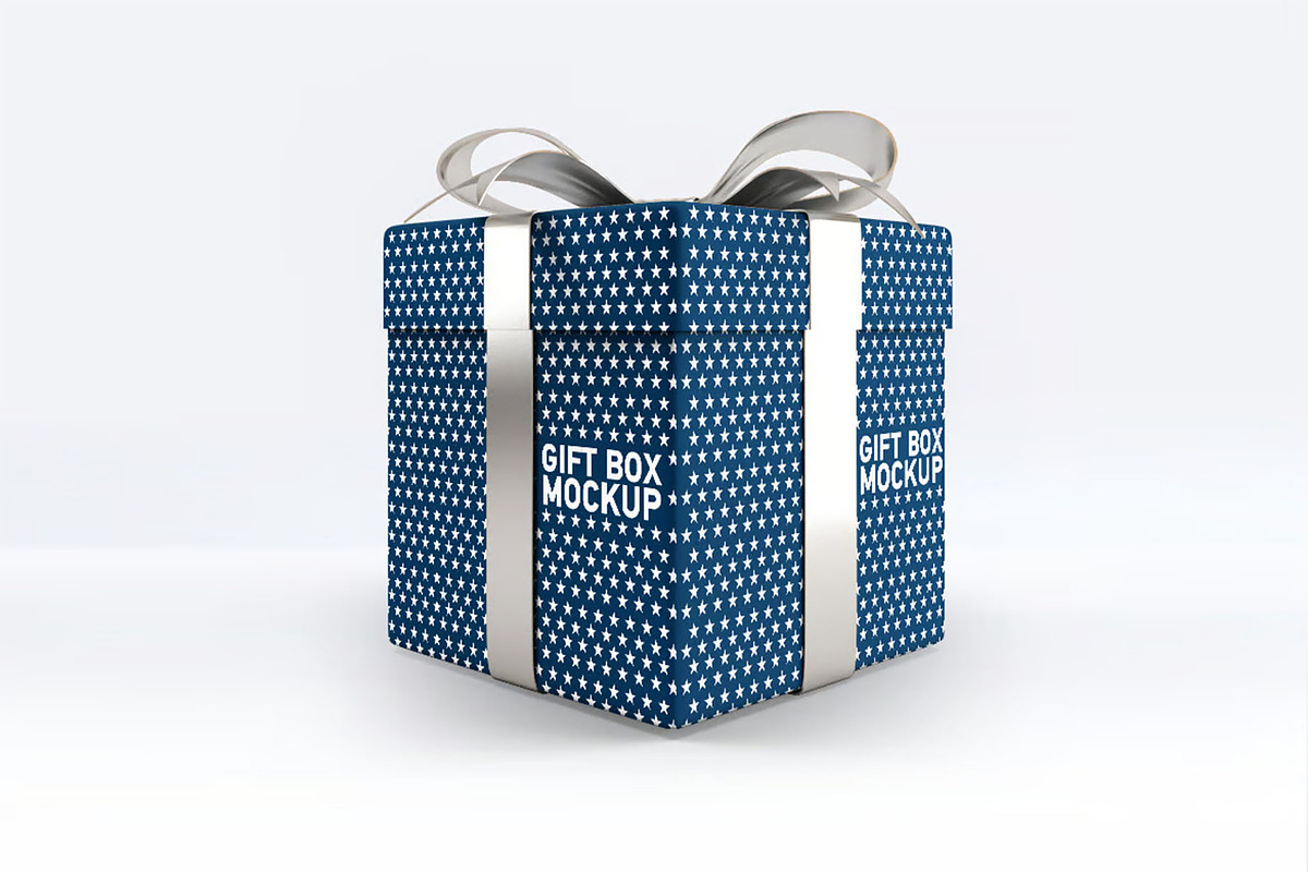 Gift Box Mockup, a Packaging Mockup by Hubzway (Photo 3 of 5)