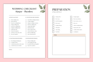 Editable 2024 Wedding Planner Canva