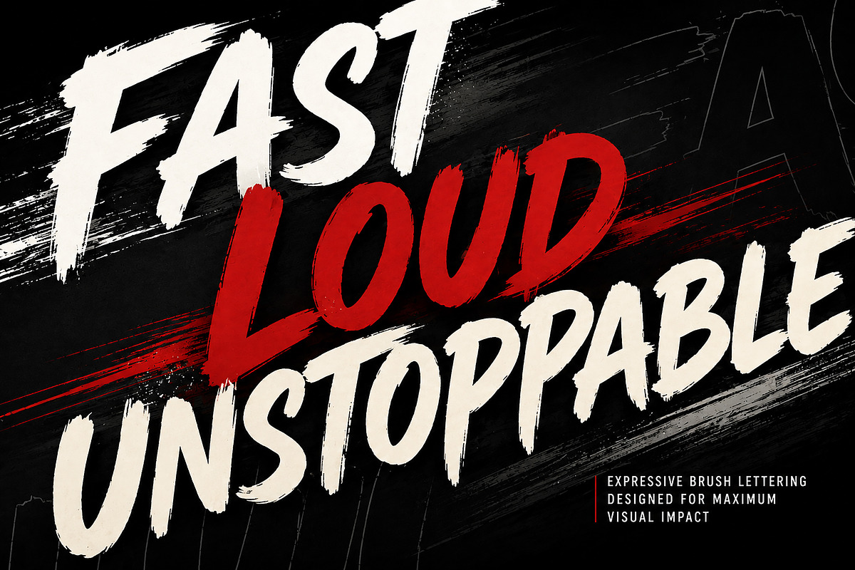 Slapstrike – Bold Brush Display Font, a Slab Serif Font by Wow Magic (Photo 4 of 4)