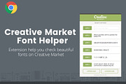 Creative Market Font Helper - Chrome, a Plug-in Add-On by AntonyChernianu (Thumbnail 1 of 2)