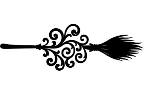 Decorative ornate black divider desi, an Illustration by Dvoevnore photos