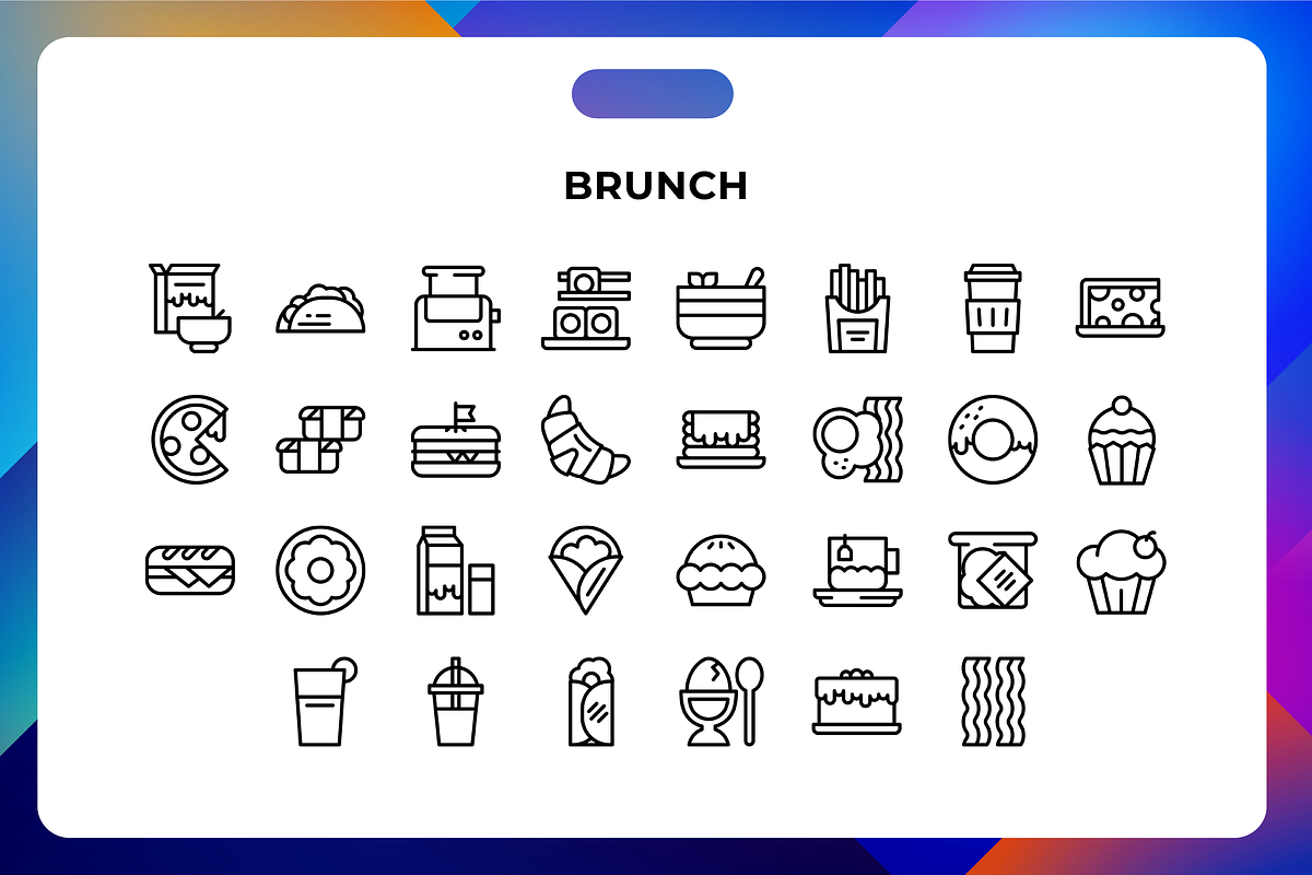 Brunch Icons, an Icon by Wencory