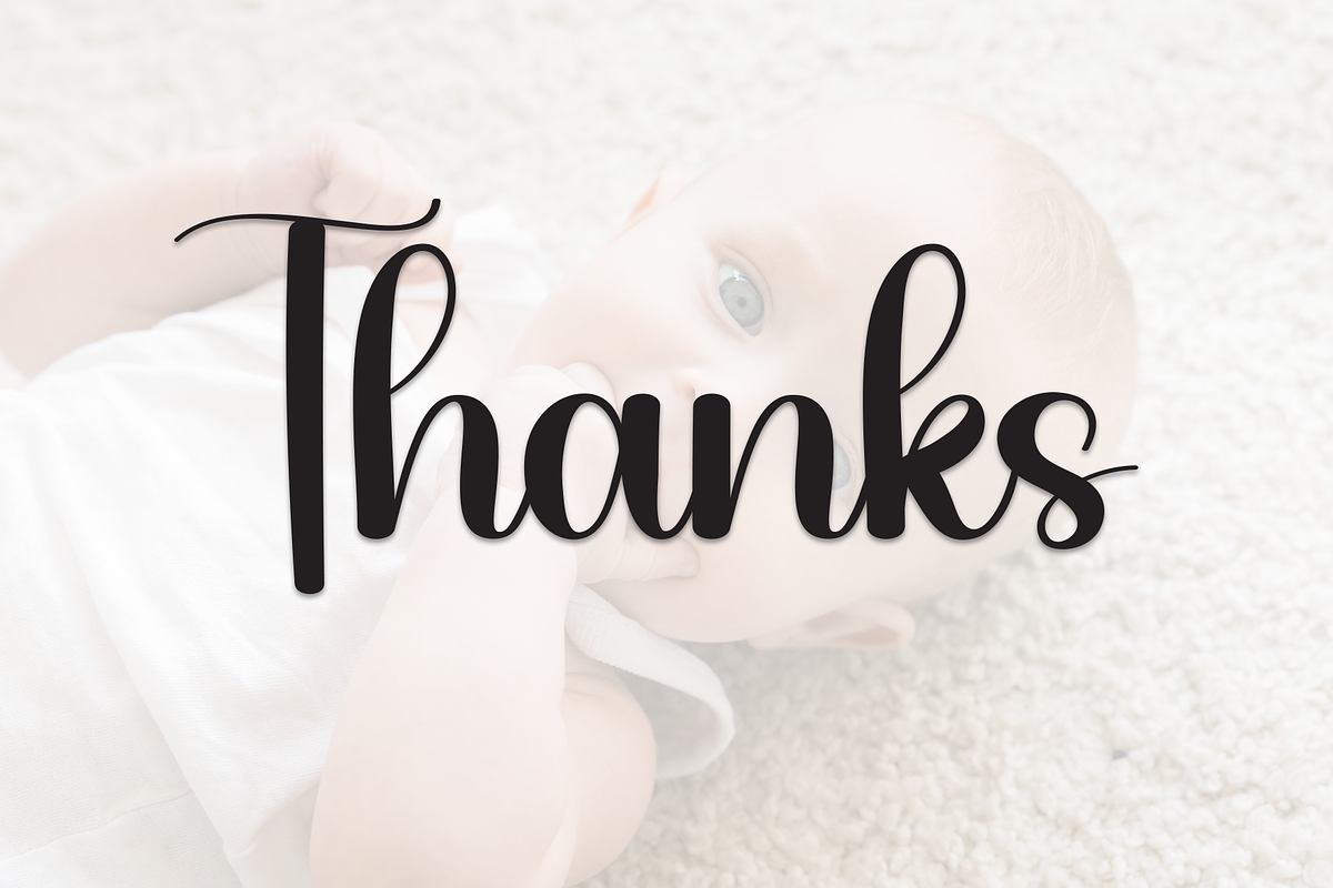Cutebaby | Script Font, a Handwritten Font by Scratchones (Photo 9 of 9)
