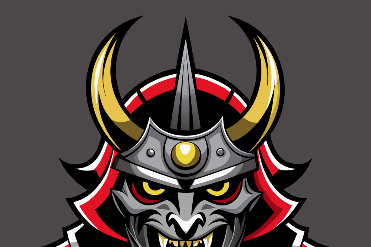 Fierce Japanese Oni mask, a Person Illustration by SouravDesign (Photo 1 of 3)