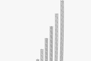 Mini Square Truss 7 PCS Modular