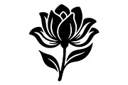 Floral Rose Lotus Silhouette, an Object Graphic by Gfx_Store (Thumbnail 6 of 14)