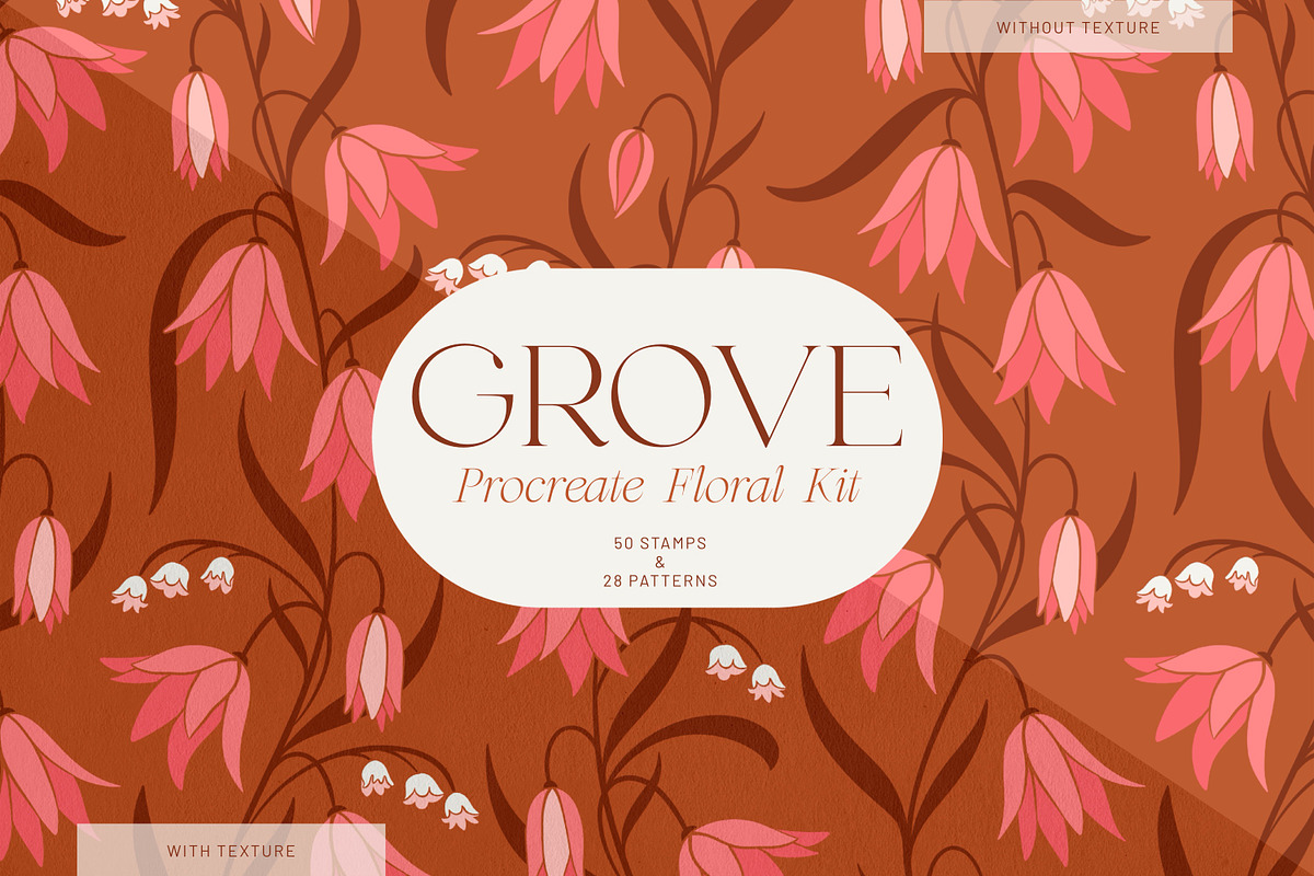 Floral Procreate Brush & Pattern Set, a Brush Add-On by Eclectic Anthology (Photo 6 of 9)