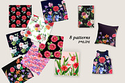 Watercolor flowers,birds., an Illustration by yulia.sukhanova (Thumbnail 3 of 8)