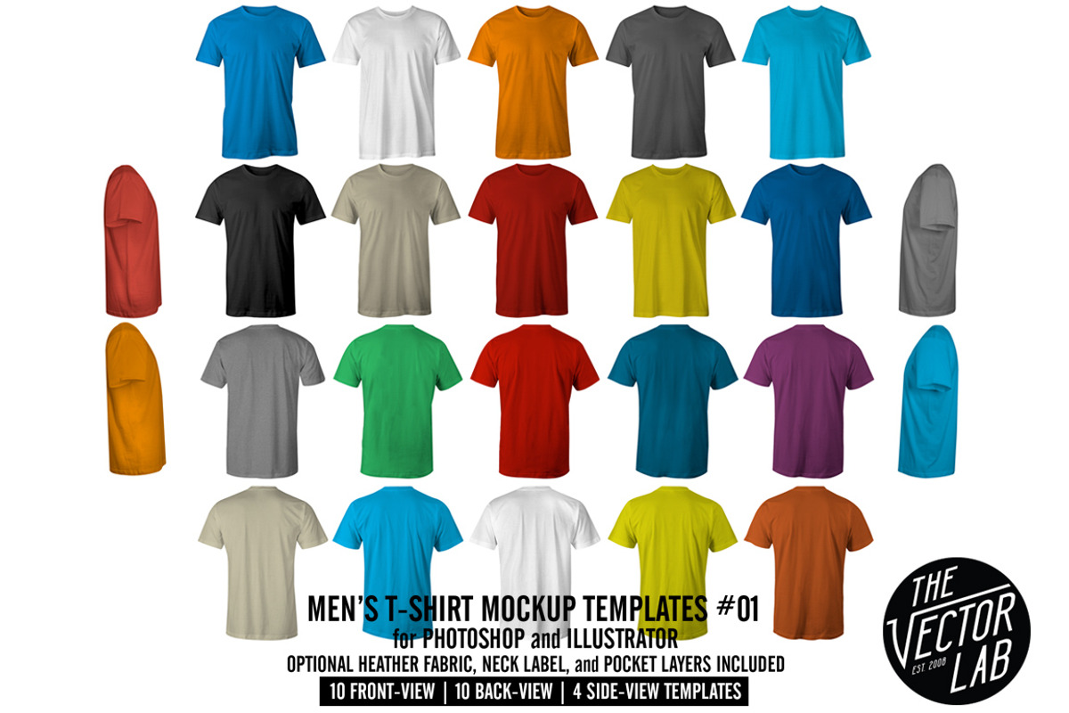 Men's Apparel Mockup Template Bundle, a Hoody Mockup by TheVectorLab (Photo 5 of 21)