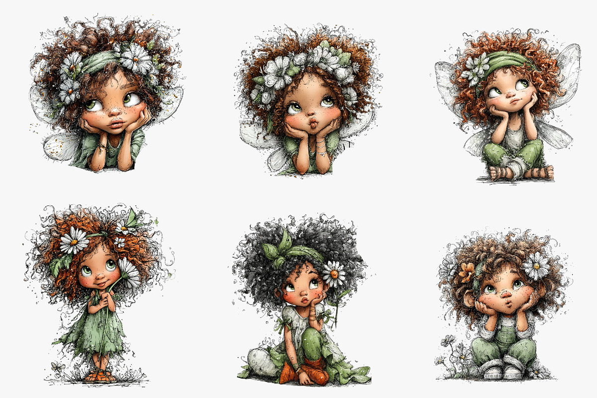 Birthday fairy clipart, an Illustration by CreationArt (Photo 5 of 5)