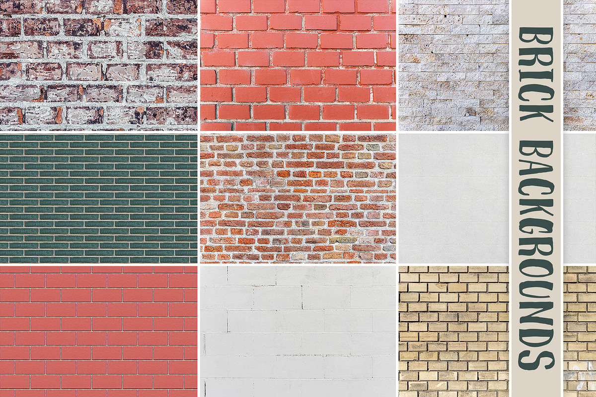 100 Brick Wall Backgrounds Pack, a Texture Graphic by pixaroma (Photo 12 of 13)