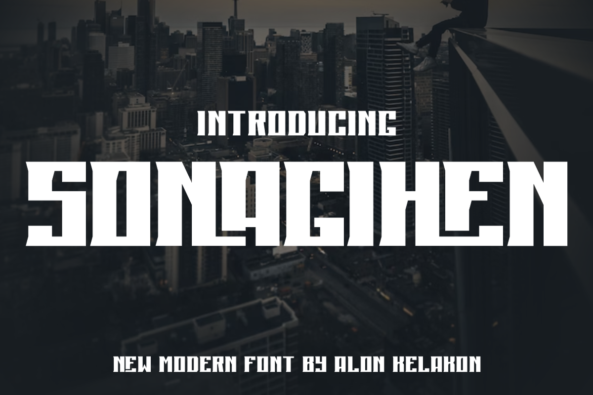 Sonagihen, a Sans Serif Font by alon kelakon (Photo 1 of 7)
