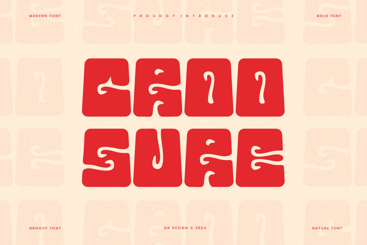 Groosure - Groovy & Nature Font, a Sans Serif Font by QR Design Studio (Photo 1 of 6)