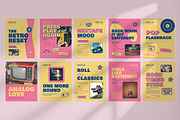 Retro Culture Social Media Pack, a Social Media Template by Pitchlook.Studio (Thumbnail 2 of 3)