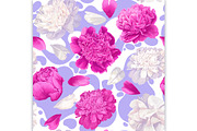 Peonies & Colored Splashes, a Pattern Graphic by MarynaPetrovska (Thumbnail 2 of 11)