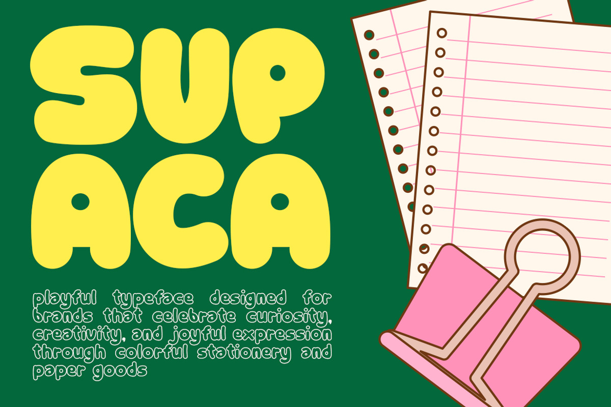 Supaca, a Sans Serif Font by Pinisi ART (Photo 10 of 10)