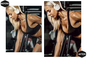 12 Fitness Club Photoshop Actions