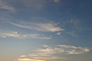 Photo of cirrus clouds in morning, a Background Photo by Pray Art Design Studio
