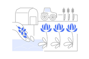 Green manures isolated cartoon, an Illustration by Visual Generation