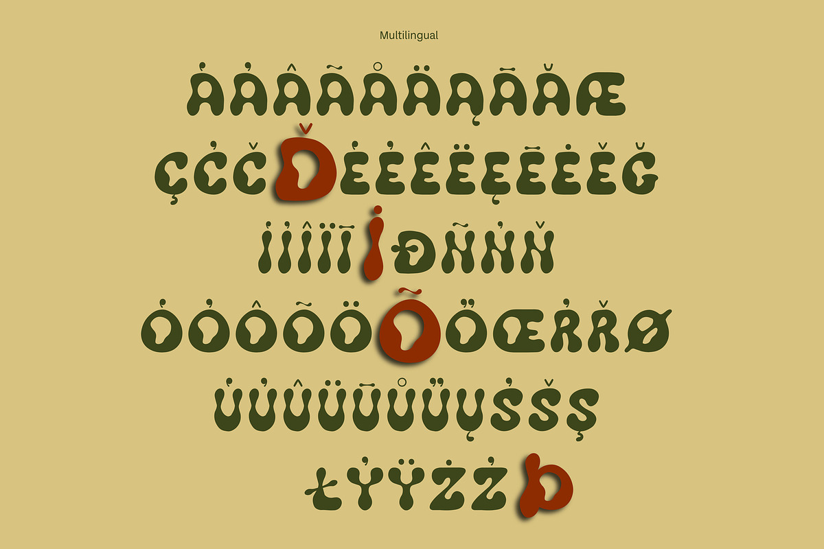 Neung Rak Display Typeface, a Handwritten Font by Casloop Studio (Photo 12 of 15)