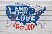 Land That I Love 4th of July, a Texture Illustration by Paul Lesser (Thumbnail 1 of 2)