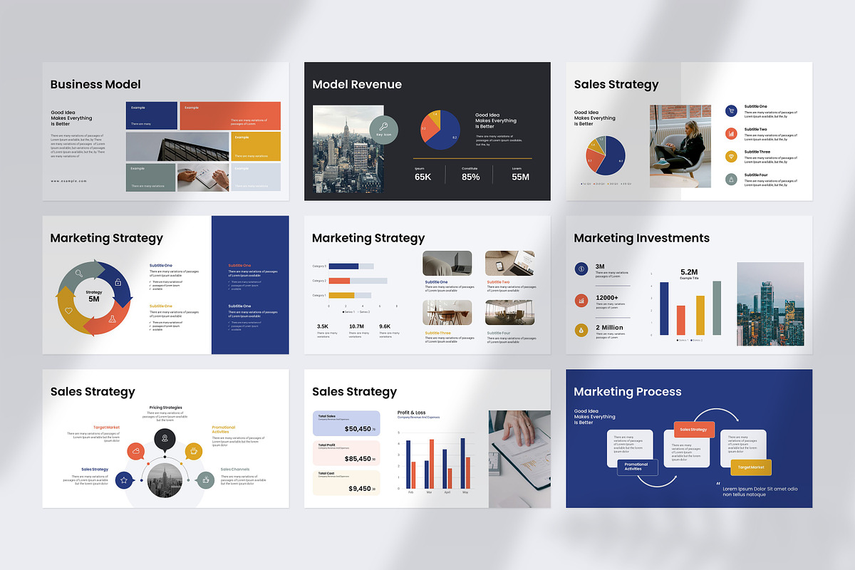 Business Pitch Deck Template, a Presentation Template by slidestock55 (Photo 10 of 16)