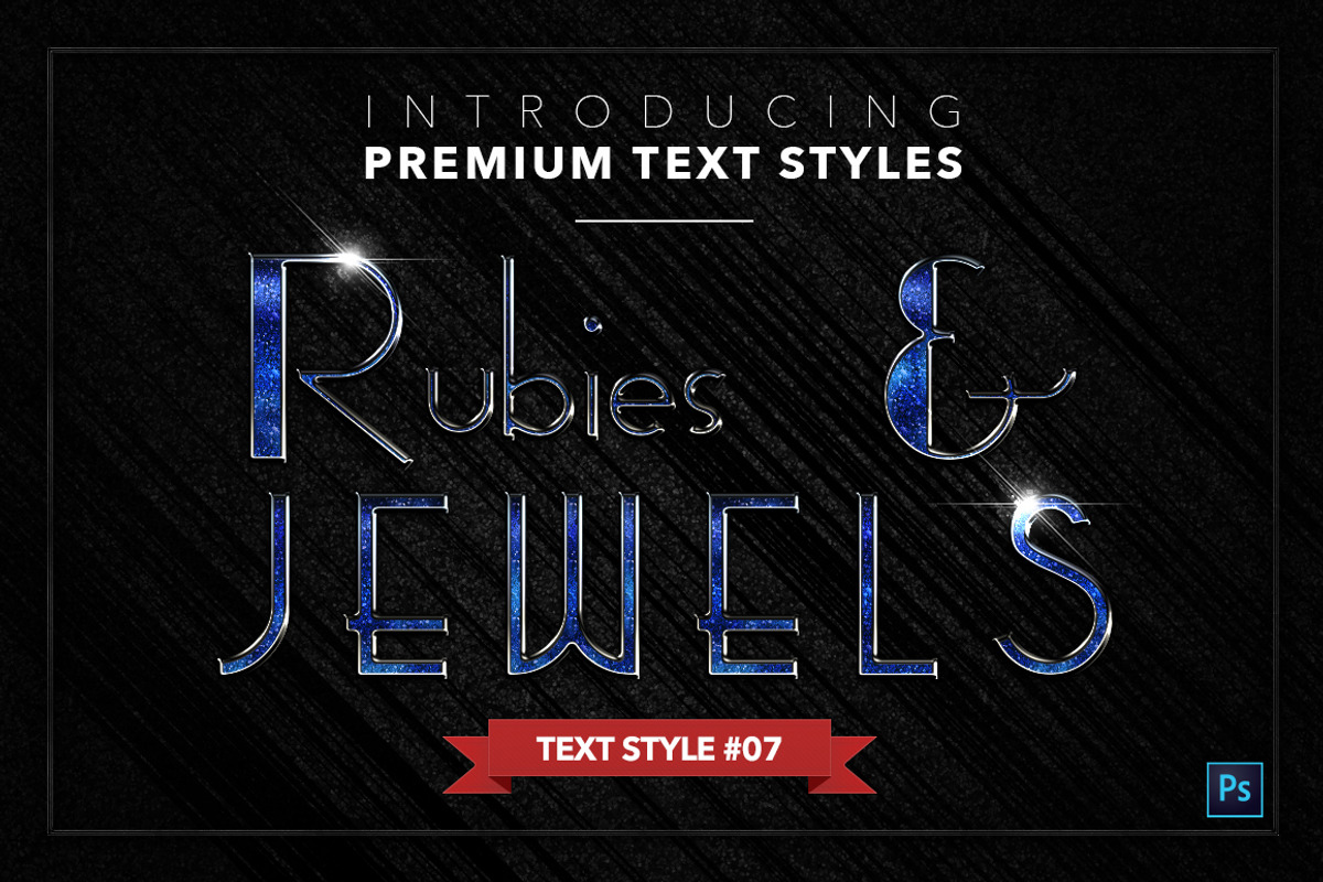 Rubies & Jewels #1 - 20 Text Styles, a Layer Style Add-On by Jonas Stensgaard (Photo 8 of 23)