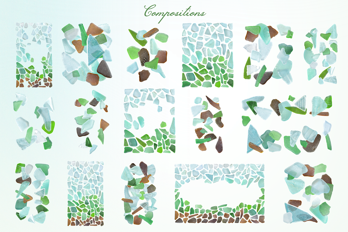 Sea Glass: Scanned Glass Toolkit, an Object Graphic by Anastasiia VNSK (Photo 13 of 19)