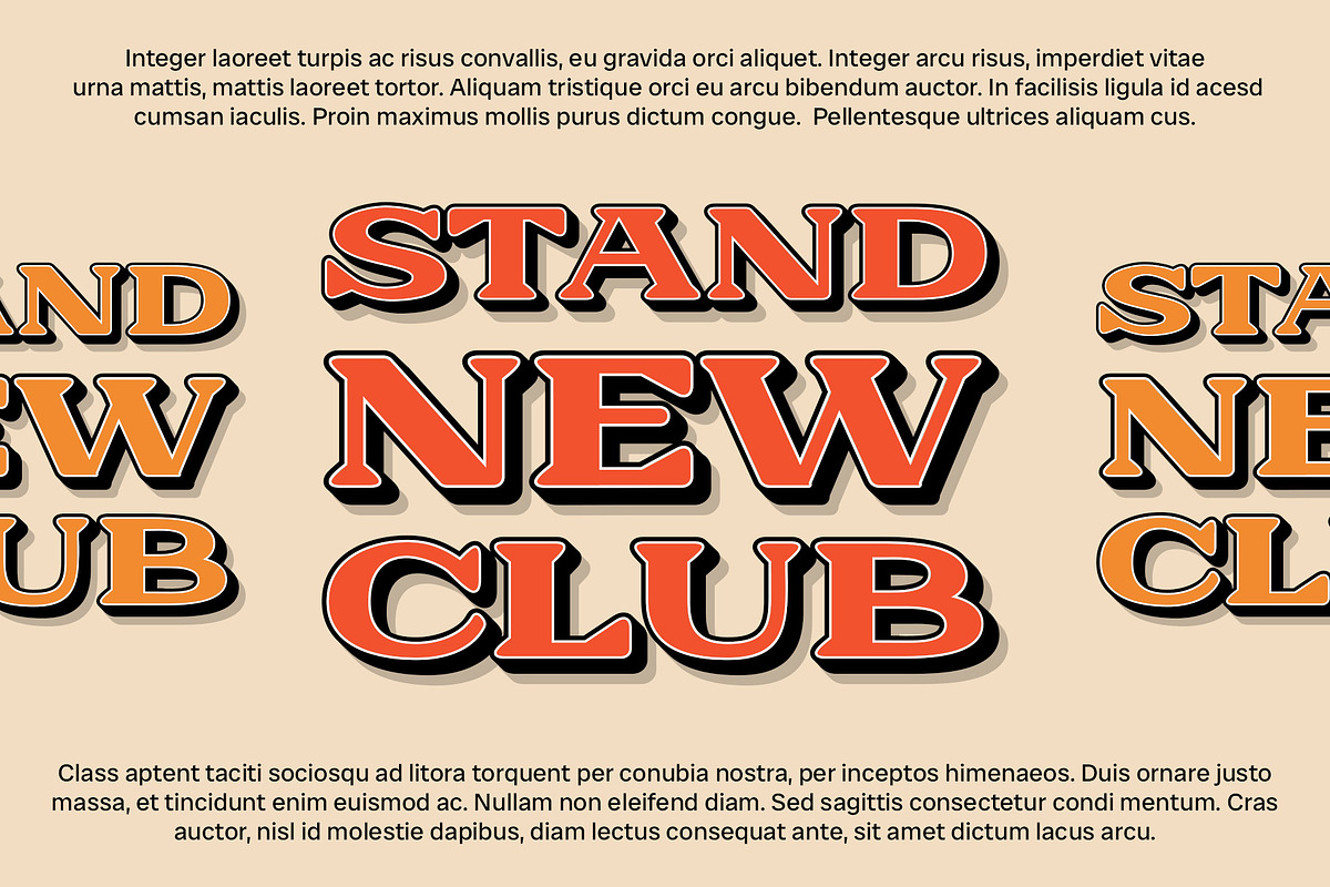 Galeno Rounded 3D, a Serif Font by Craft Supply Co. (Photo 3 of 7)