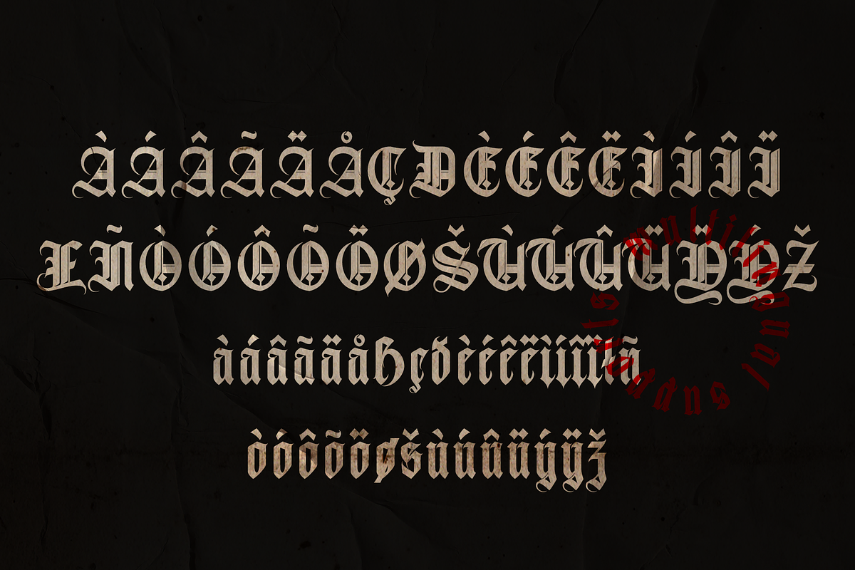 Avestrava Plain, a Blackletter Font by ilhamtaro (Photo 10 of 11)