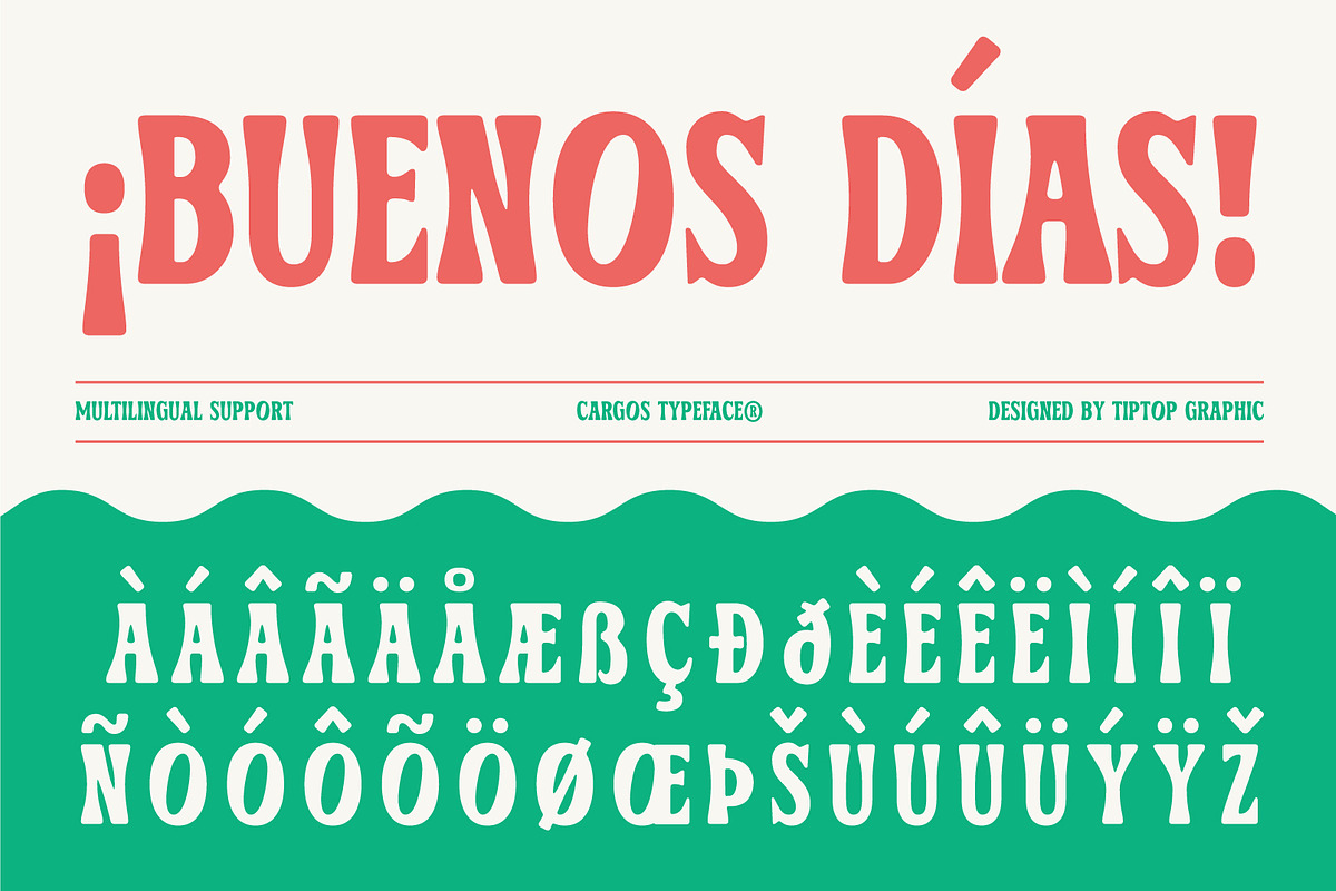 Cargos – Retro Flare Rounded Display, a Sans Serif Font by Tiptop Graphic (Photo 6 of 10)