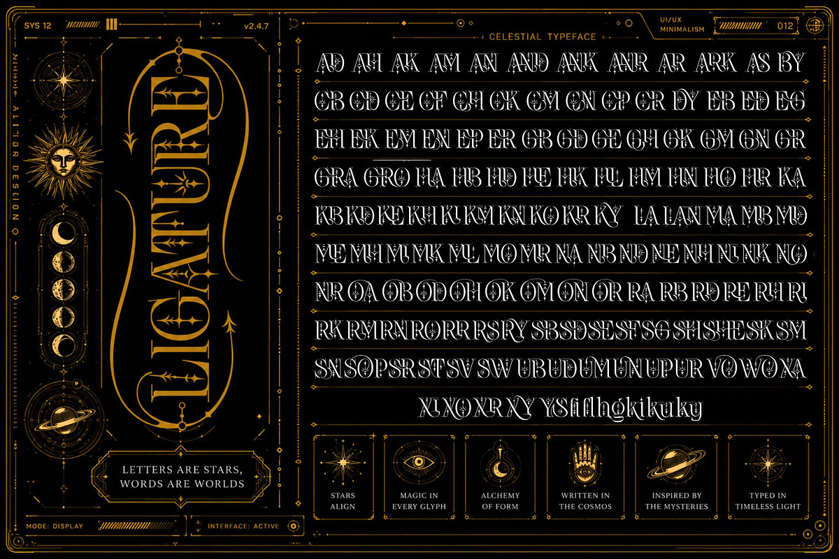 Nebulan Star Typeface, a Sans Serif Font by alit design (Photo 16 of 17)