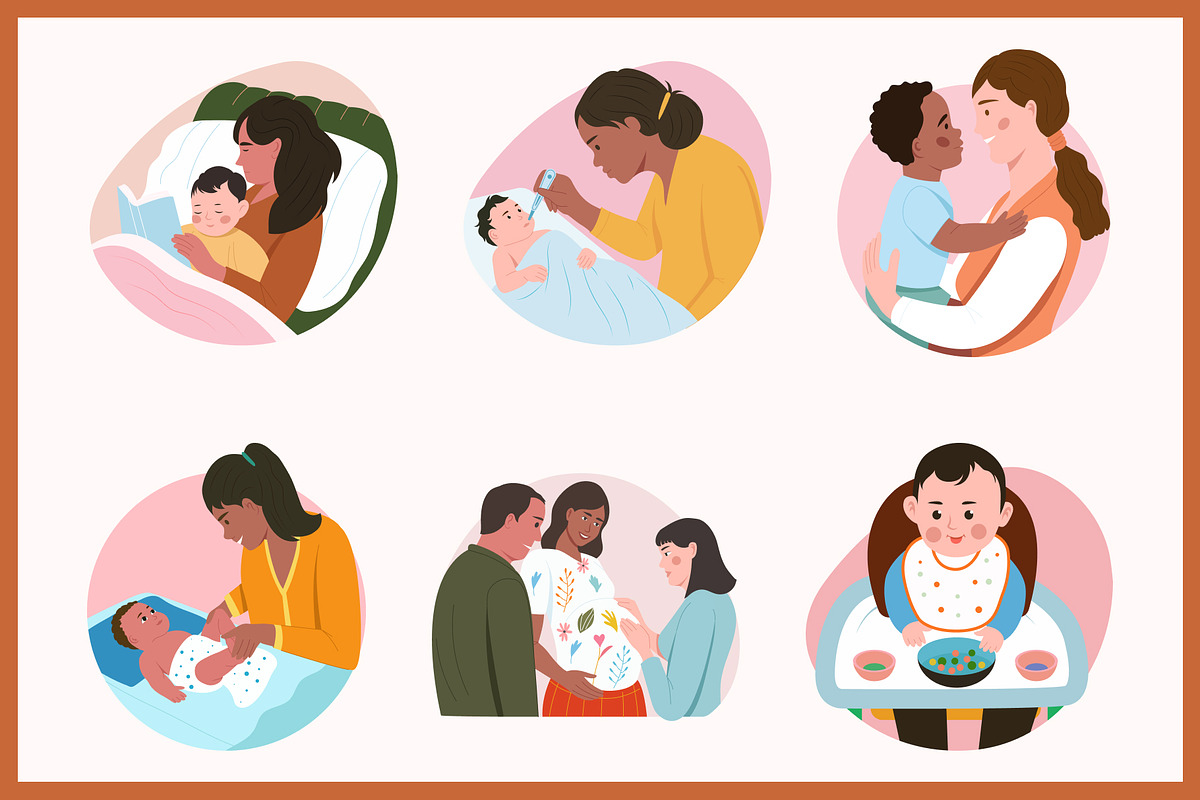 Animated Newborn Baby Illustration, a Person Illustration by Brickclay (Photo 3 of 4)